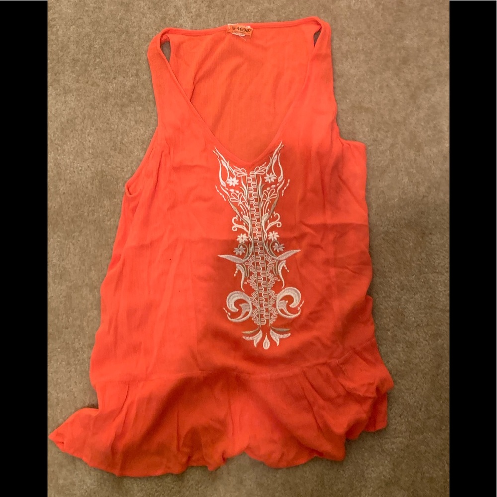 Women’s L Love Riche orange shirt